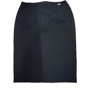 T Tahari Skirt Knee Length Black Pencil Lined Business Career Women's 8